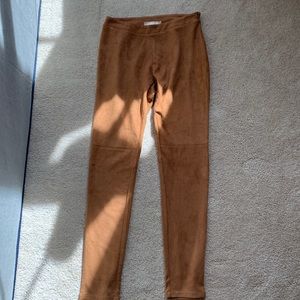 Suede pants